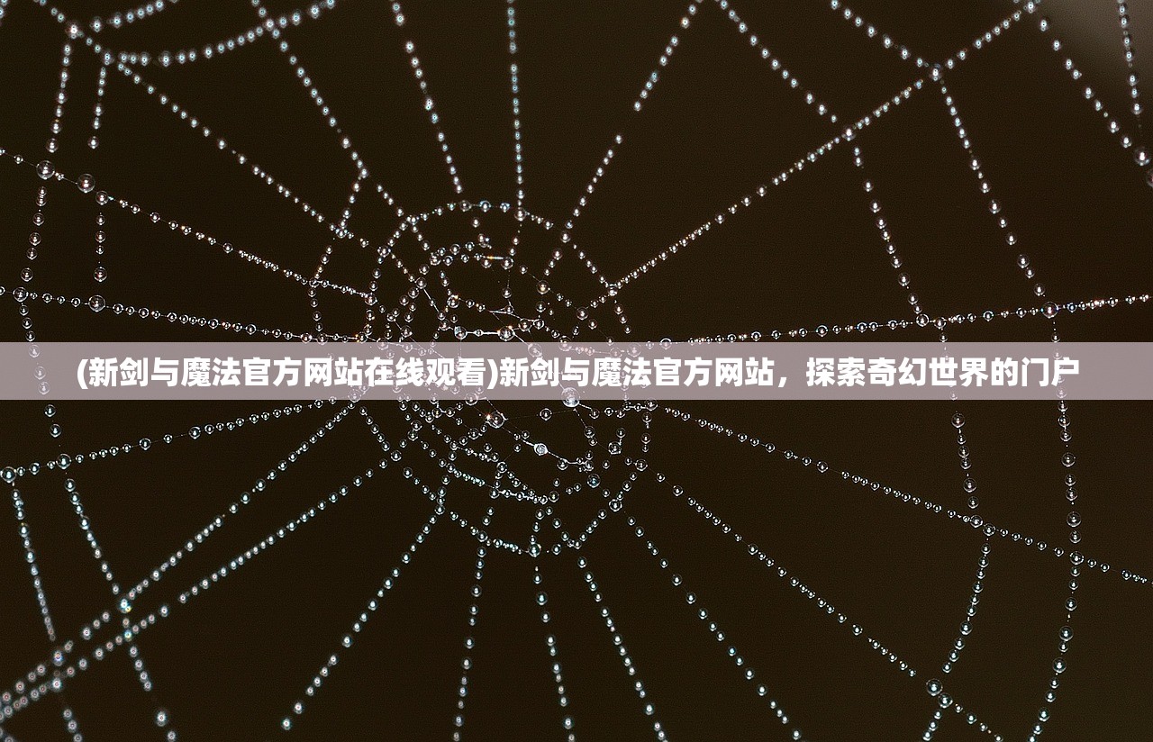 (新剑与魔法官方网站在线观看)新剑与魔法官方网站,探索奇幻世界的门户 (新剑与魔法官方网站在线观看)新剑与魔法官方网站,探索奇幻世界的门户